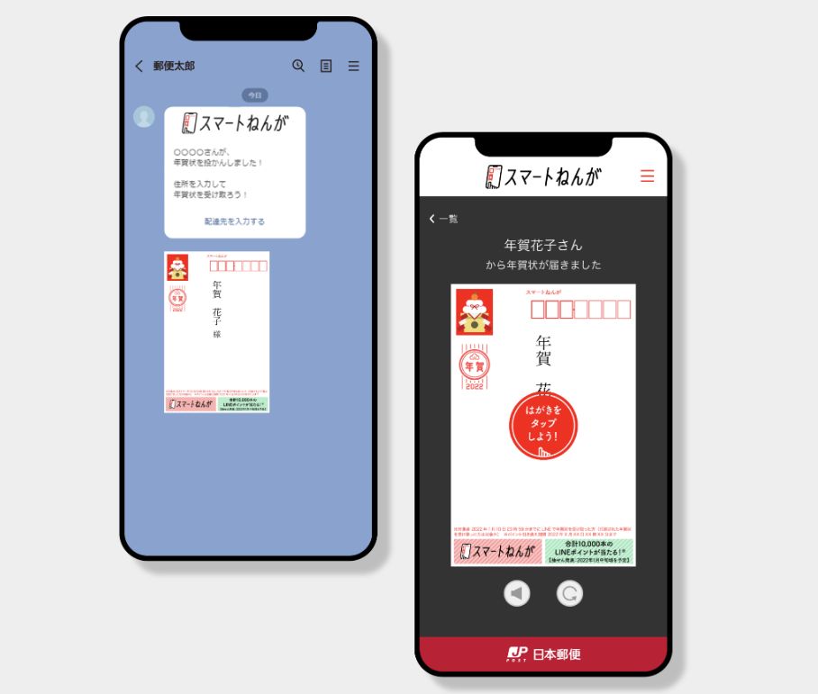 LINEで送れる動く年賀状「スマートねんが」